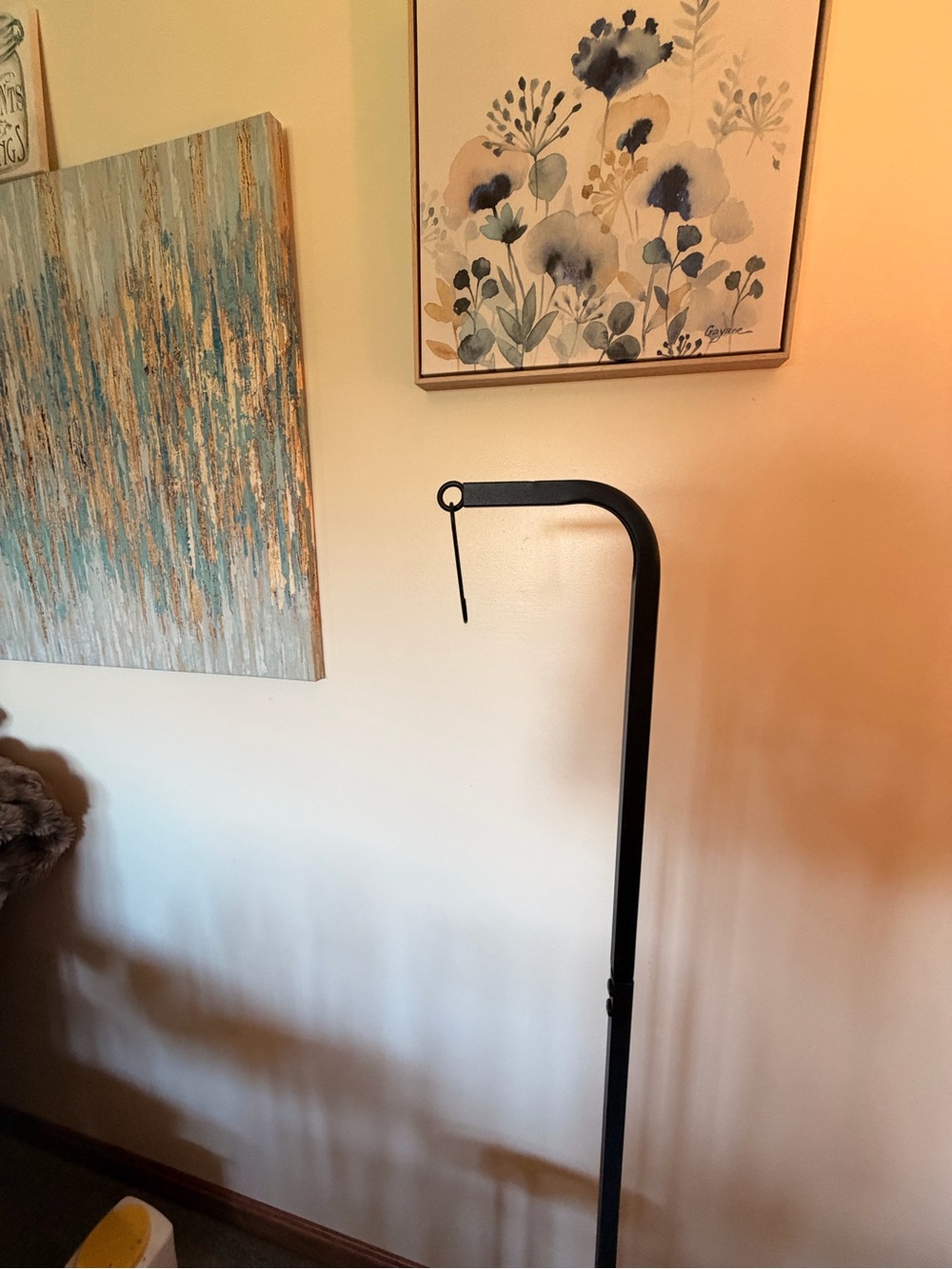 Black Metal Wall Hook Stand - Home Wall Decor